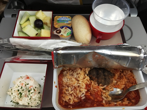 スペイン直行便イベリア航空スペインー東京機内食